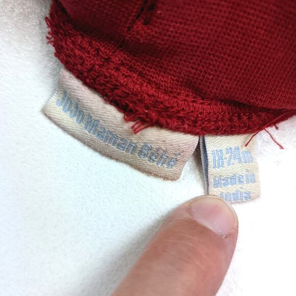 Jojo Maman Bebe Shorts Boys Sz 18-24m Red Long Bermuda Cargo - Picture 3 of 3